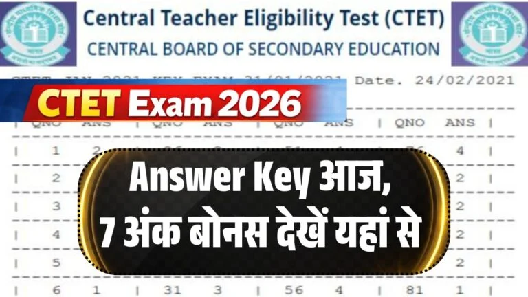 CTET Exam 2026 Answer Key Out